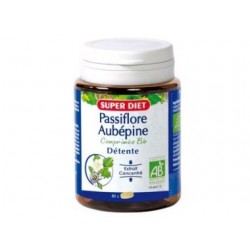 Complément alimentaire antistress anxiété Passiflore / Aubépine Bio - 80 comprimés