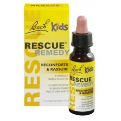 Rescue kids rassurance d'urgence complexe des fleurs de bach sans alcool pour enfant - 10 ml